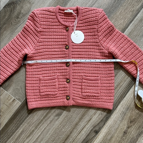 Storia Pink Textured Cardigan size small NWT - Picture 5 of 8